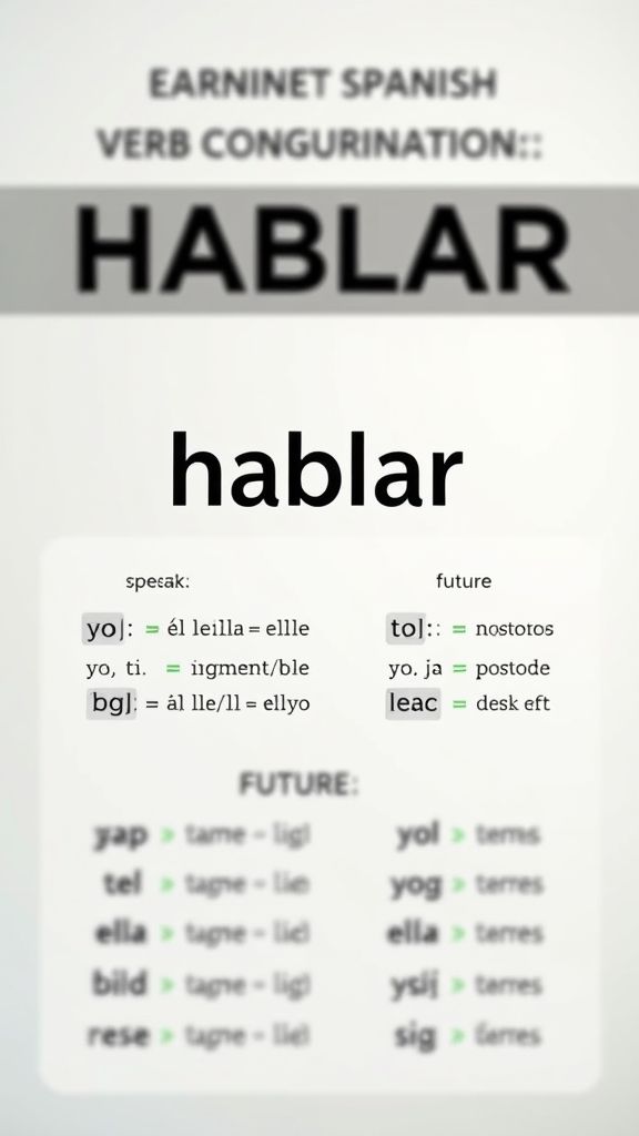 conjugaison espagnol