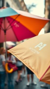 Parasol publicitaire gratuit : stratégie marketing efficace