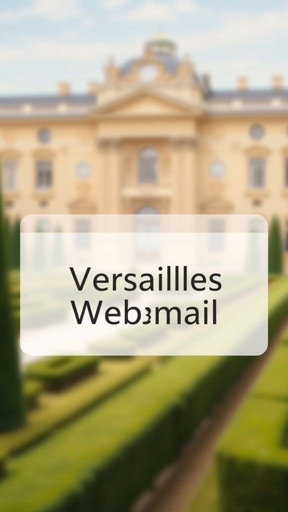 Webmail académie de versailles : accès et connexion sécurisée 1 webmail versailles